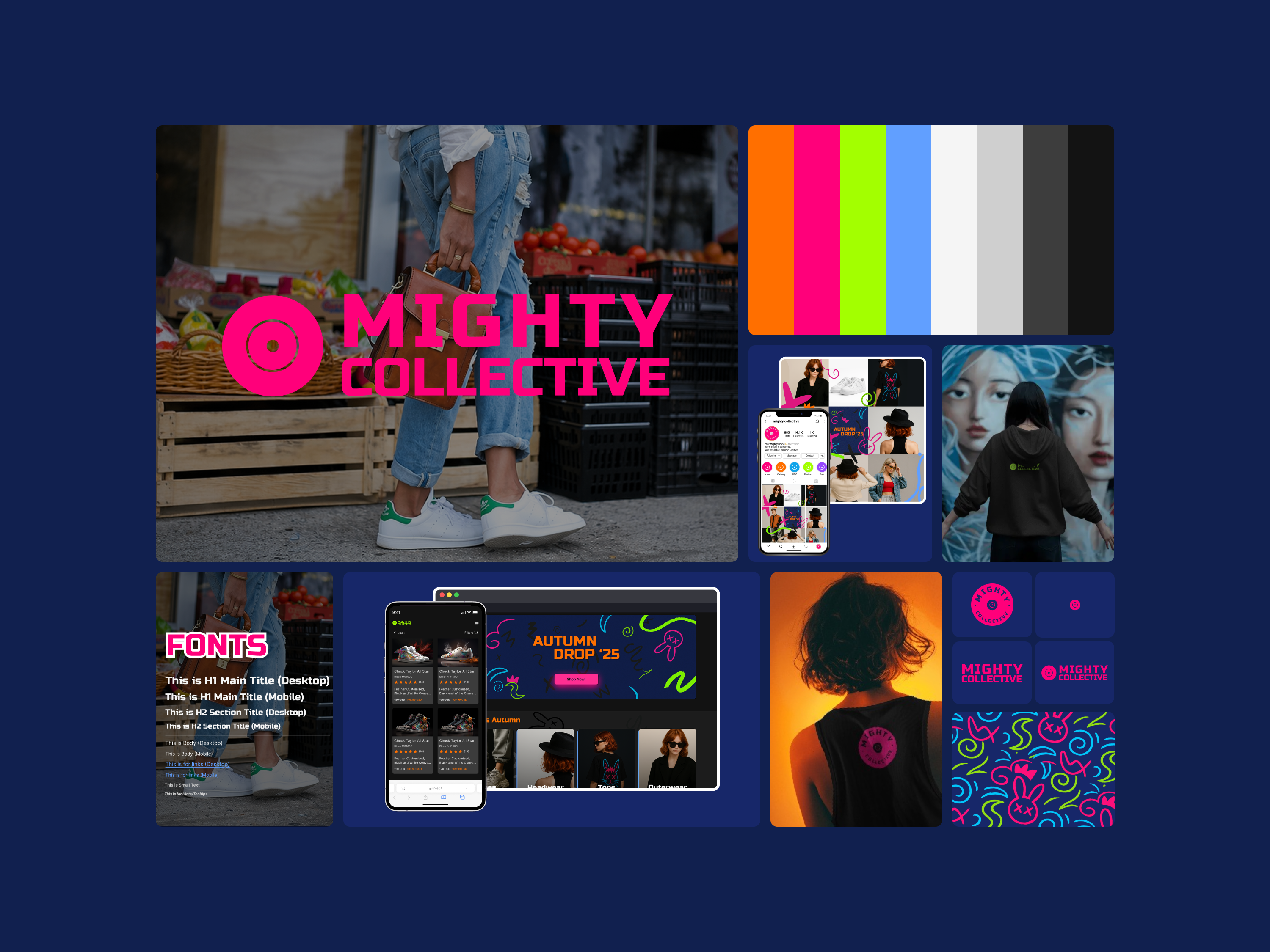 Example of Bold Brand Identity & Marketing System