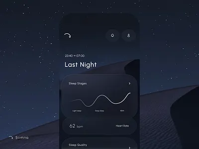 Somna – Sleep Rhythm Companion design graphic design illustration interaction design productdesign ui ui design uiux user experience ux ux design