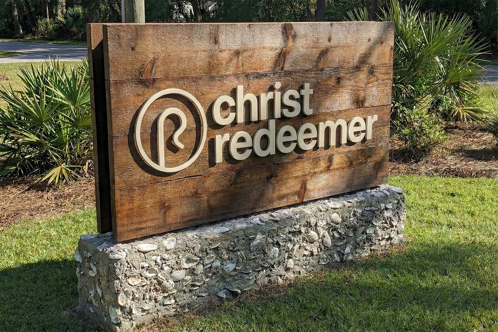 Example of Christ Redeemer Presbyterian Church Road Sign