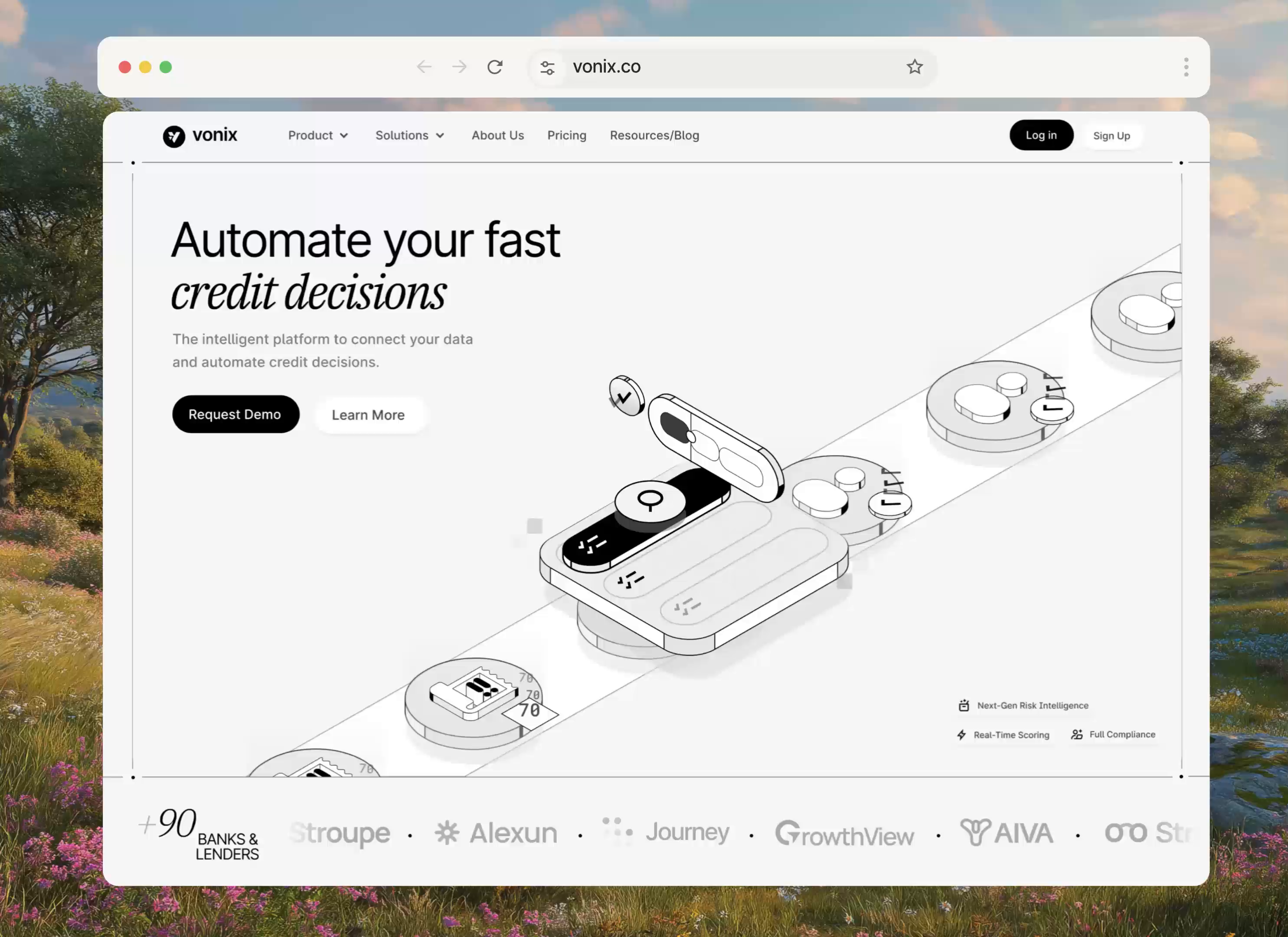 Example of Full AI Fintech Website