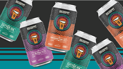 Goldspot Brewing Co. Rebrand adobe illustrator beerdesign branding craft beer packaging design