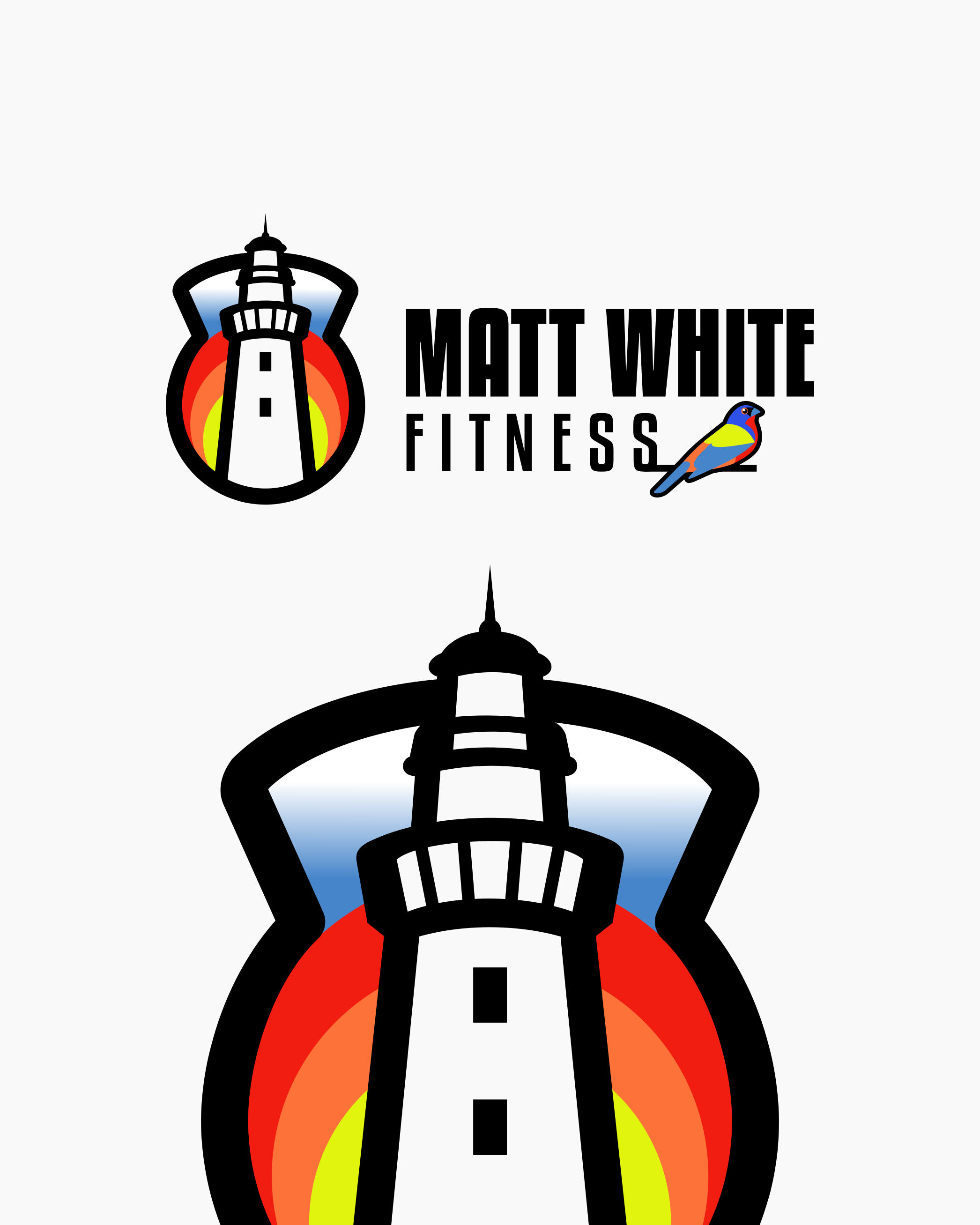 Logo Design for Matt White Fitness brand identity branding commission design fitness freelance work graphic design graphic designer lighthouse logo logo design logo design branding logo designer personal trainer personal training vector vector art