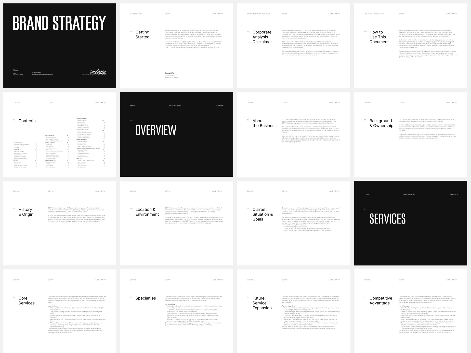 Example of Complete Brand Identity Design Package