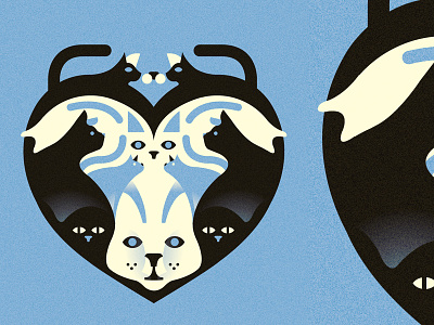 International Cat's day (Personal '23) animals design editorial grain graphic design illustration