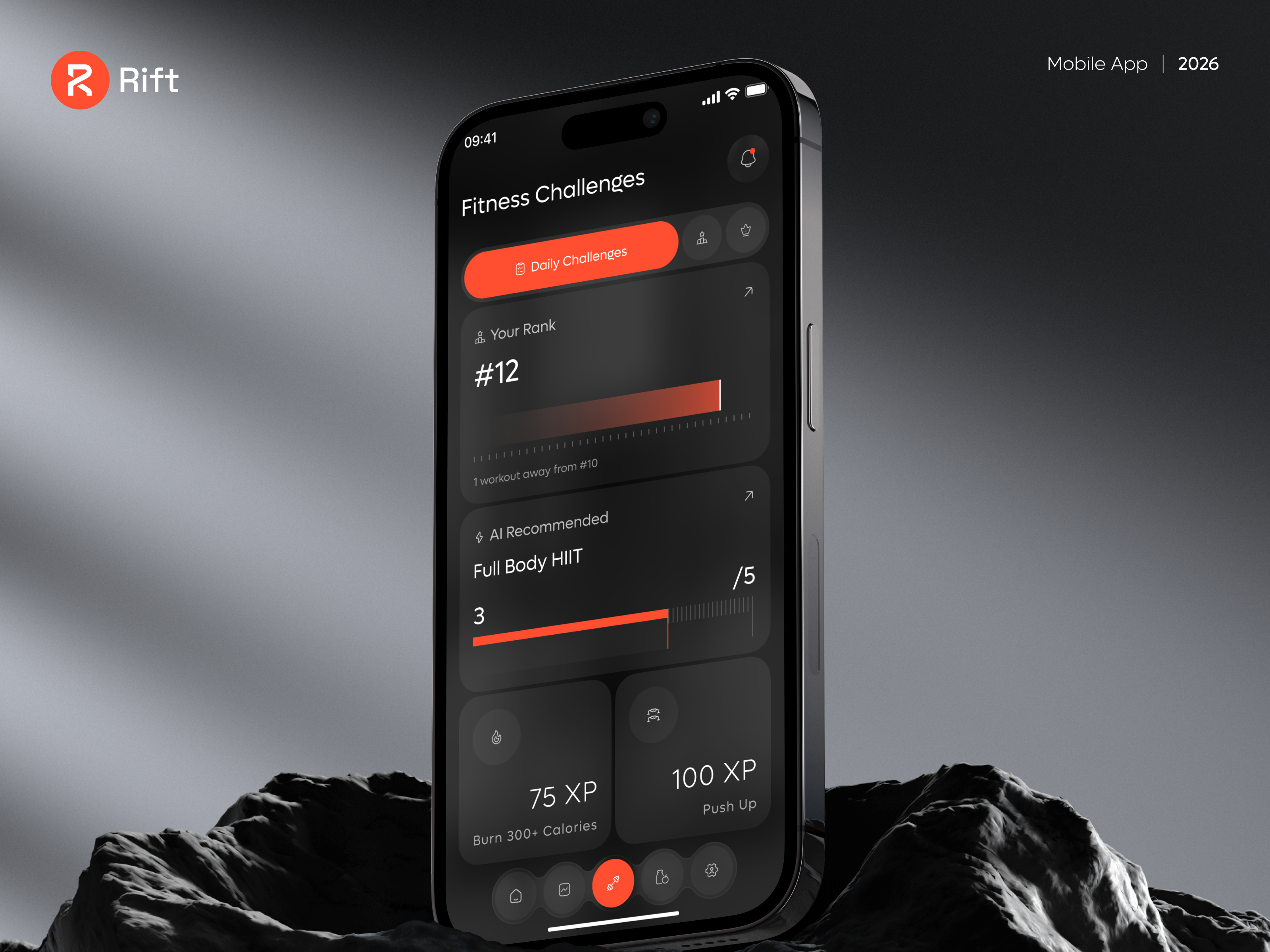 Modern Fitness Mobile App UI | Health Tracker | GYM UI/UX Design crossfit exercise fitness fitness app fitness tracker fitness ui gps gym health dashboard ios mobile app personal trainer product design tracking tracking app ui ux workout workout tracker