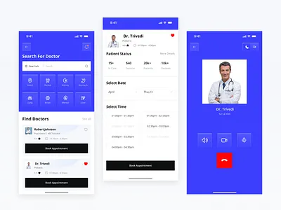 Telemedicine & Doctor Appointment App app appointment app booking app doctor app doctor booking healthcare healthcare app hospital app medical medical app mobile telehealth telemedicine uiux video consultation