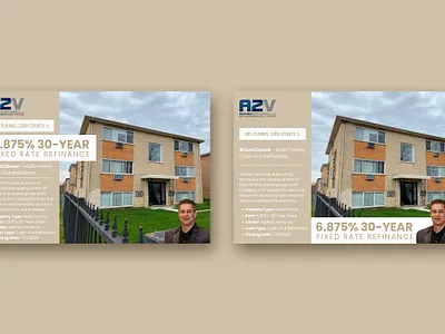 A2V Real Estate FB Post Design using Canva canva design editable graphic design illustration instagram poster poster design real estate