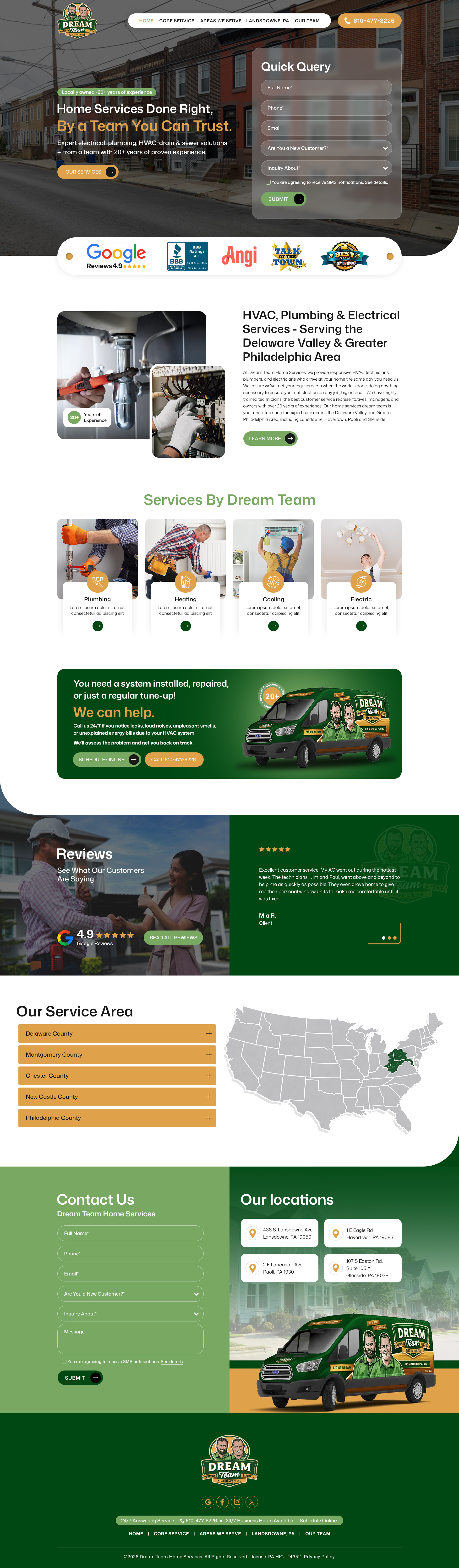 Example of Premium Word Press UI/UX Landing Page