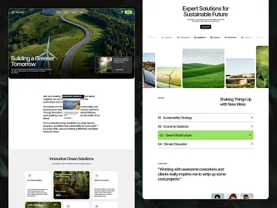 Greencore — Sustainability & Agriculture Website Design branding design framer graphic design illustration logo ui web design webflow website design