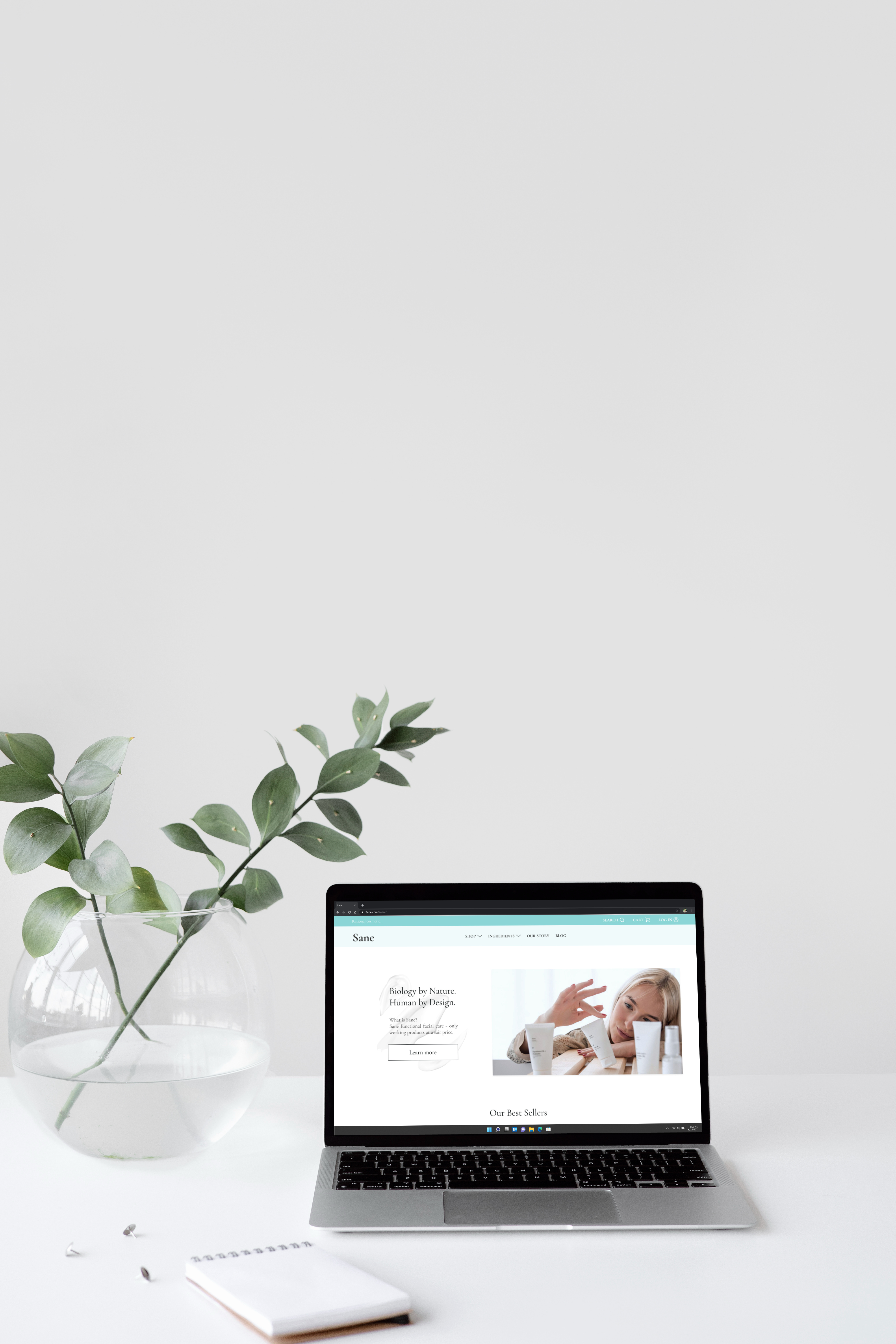 Sane redesign concept for e-commerce design e commerce online shop redesign skincare ui ux