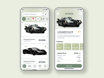 Car Rental Mobile App UI/UX Design app ui booking app car booking app car rental app clean ui figma design mobile app design modern ui product design rent a car travel app uiux design ux design vehicle rental