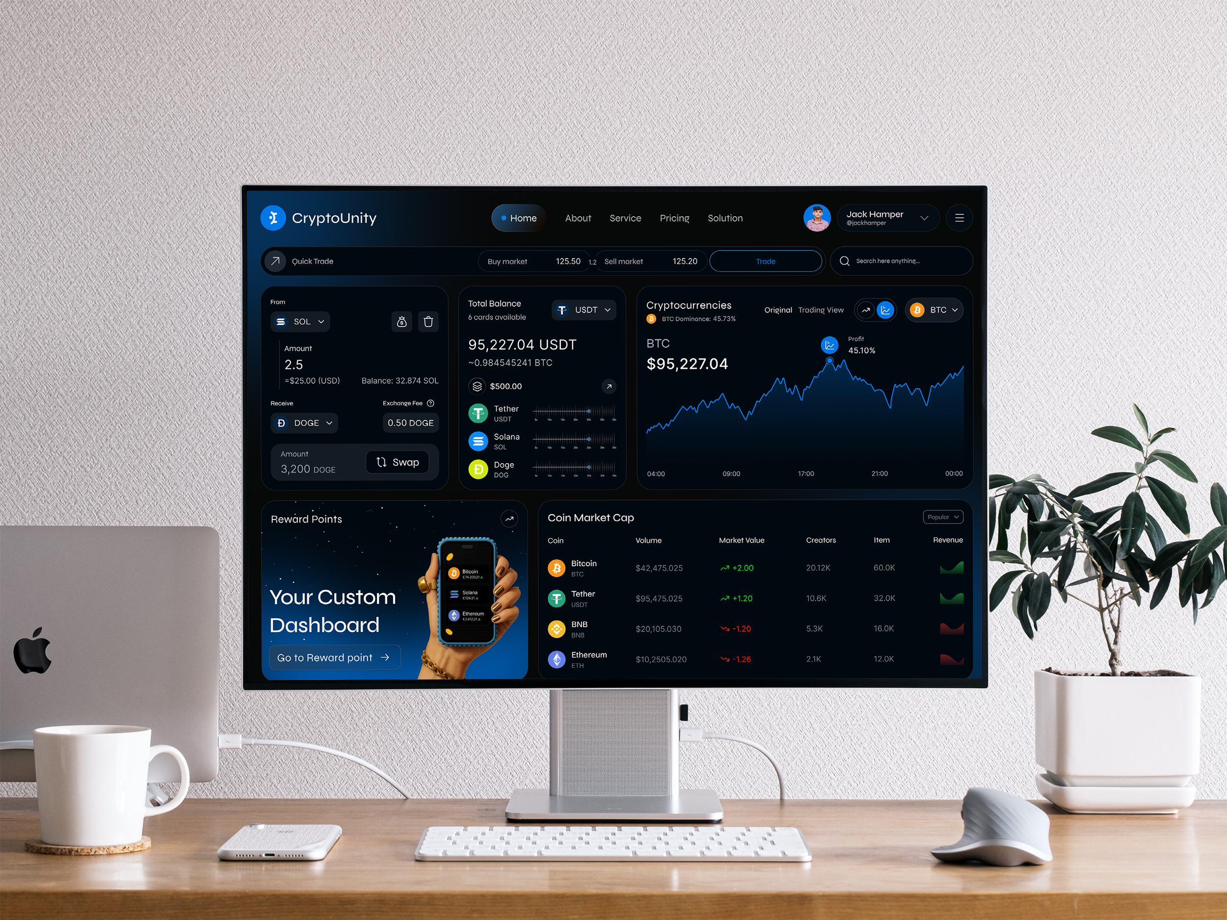 Crypto dashboard design binance crypto crypto dashboard crypto dashboard design dashboard ui web app web dashboard web3 web3 dashboard