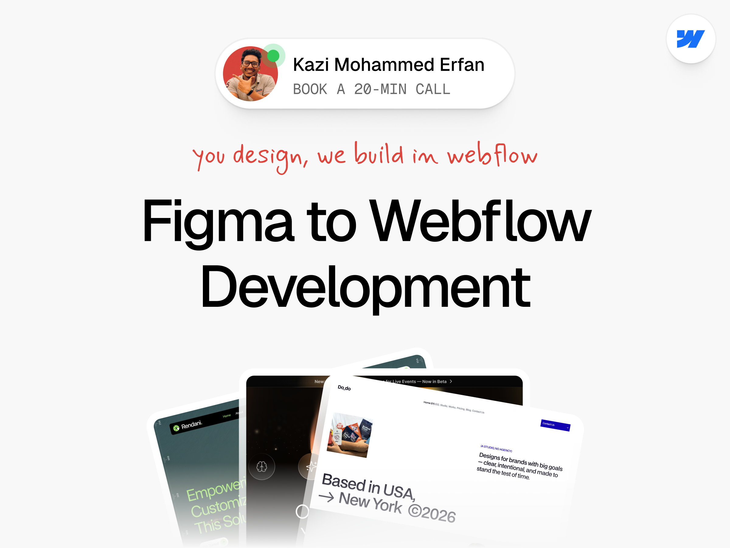 Example of Figma To Webflow Development