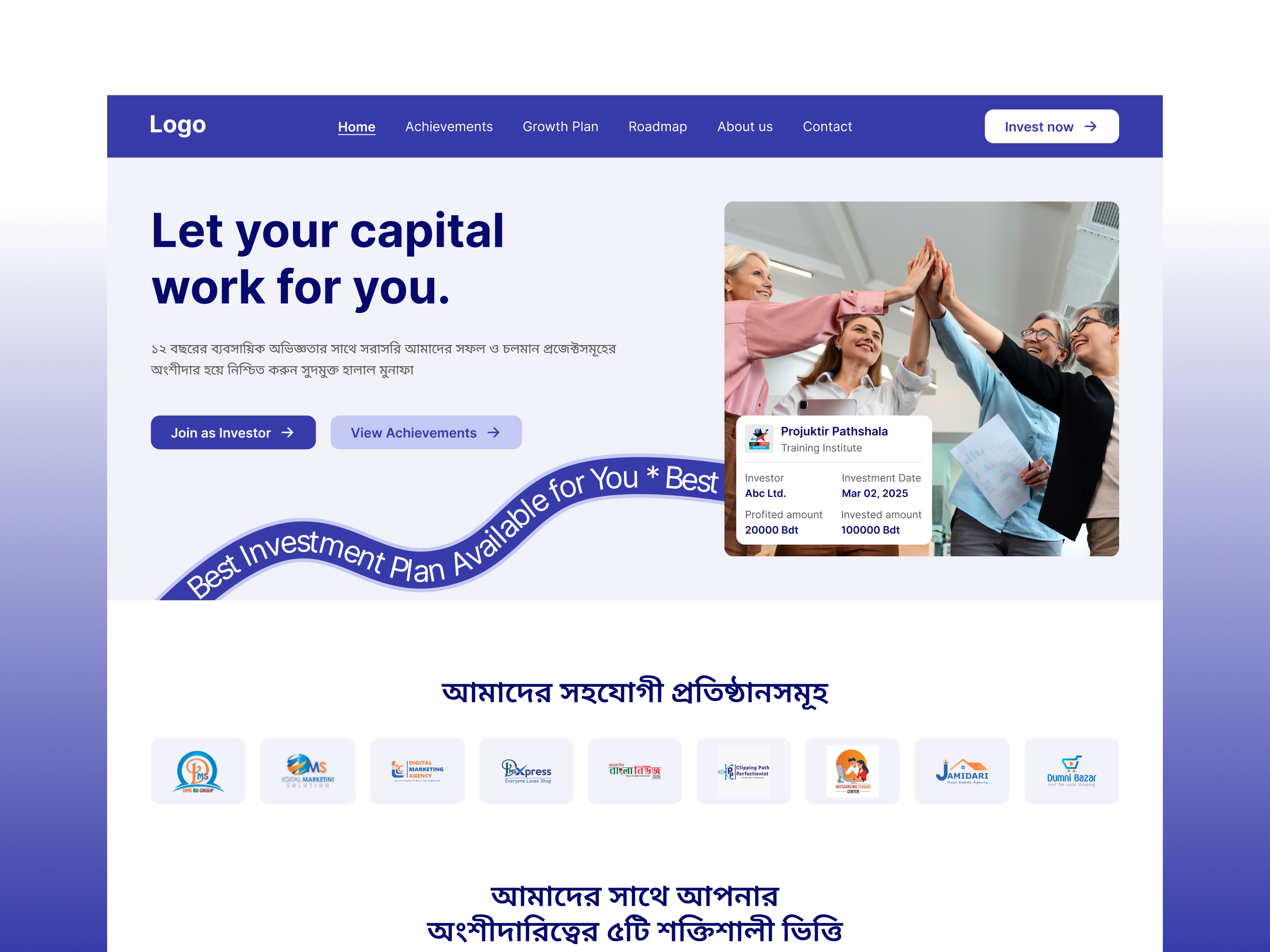 Example of Landing Page UI UX Design