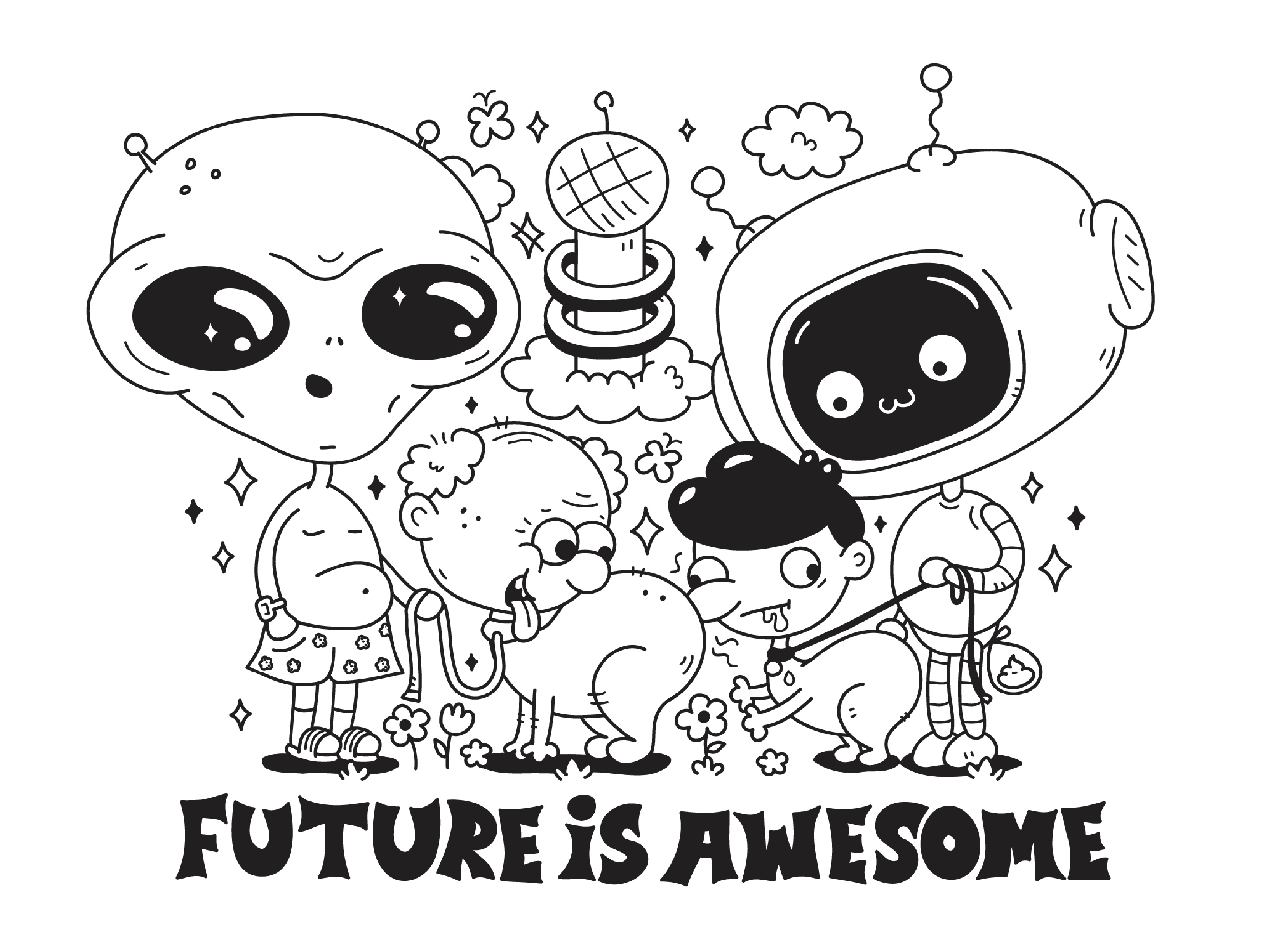 Future Is Awesome print