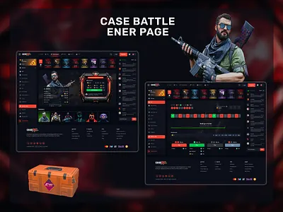 CS2 Case Battle Interface 3d elements case battle casino casino dashboard casino interface casino ui casino website crypto casino cs2 csgo gambling website game assets gaming platform loot arena x loot box online casino online game shooter game trending design web app design