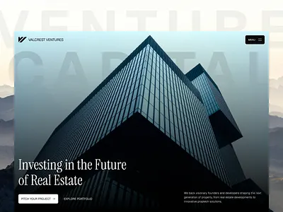 Venture Capital Website capital landing page ui design venture venture capital web design website website design