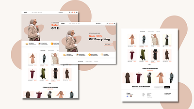 Website Design for E-commerce Clothes branding clothes design graphic design logo ui ux we website website design