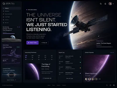 Video Streaming Dashboard analytics b2b dark mode dashboard data visualization design entertainment figma interaction design interface minimal modern ui product design saas startup streaming technology ui web design web ui