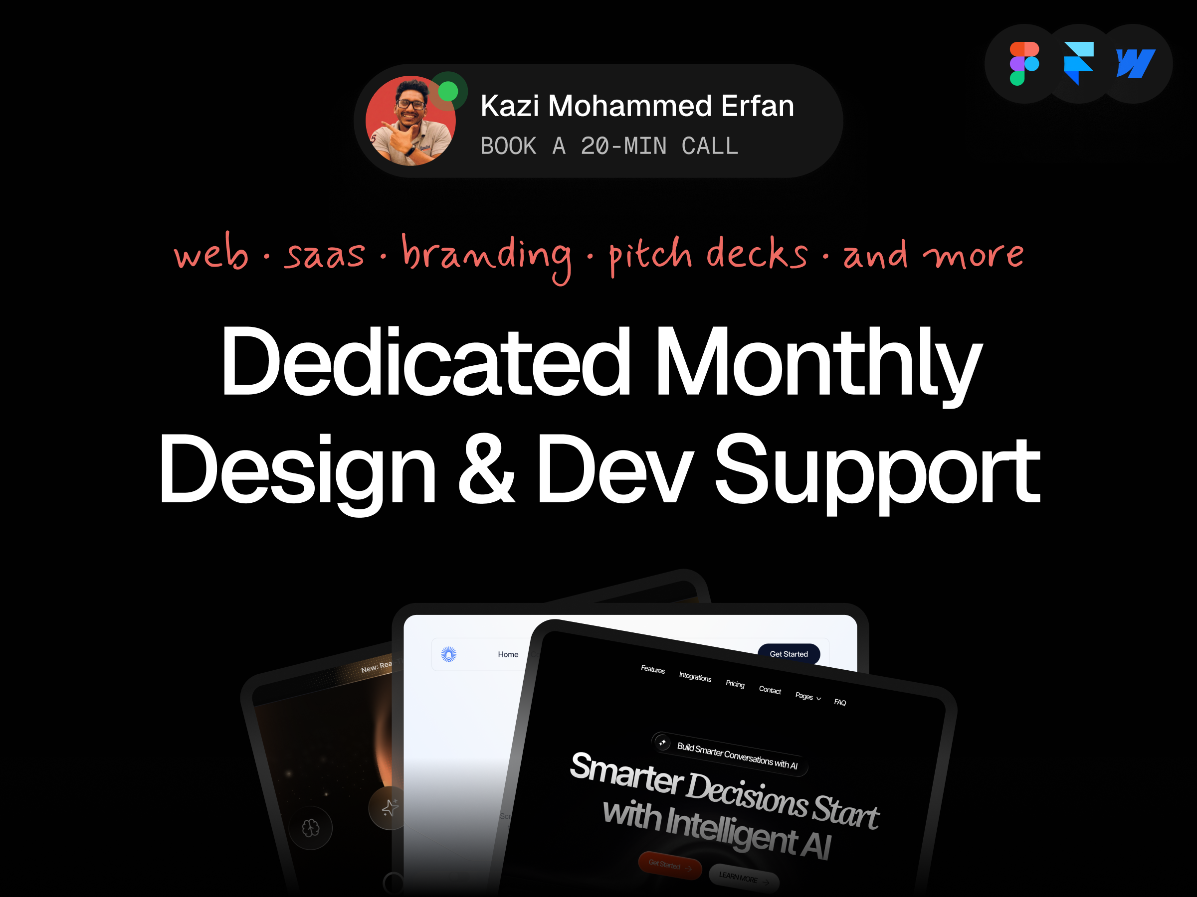 Example of Dedicated Monthly Design & Dev Support