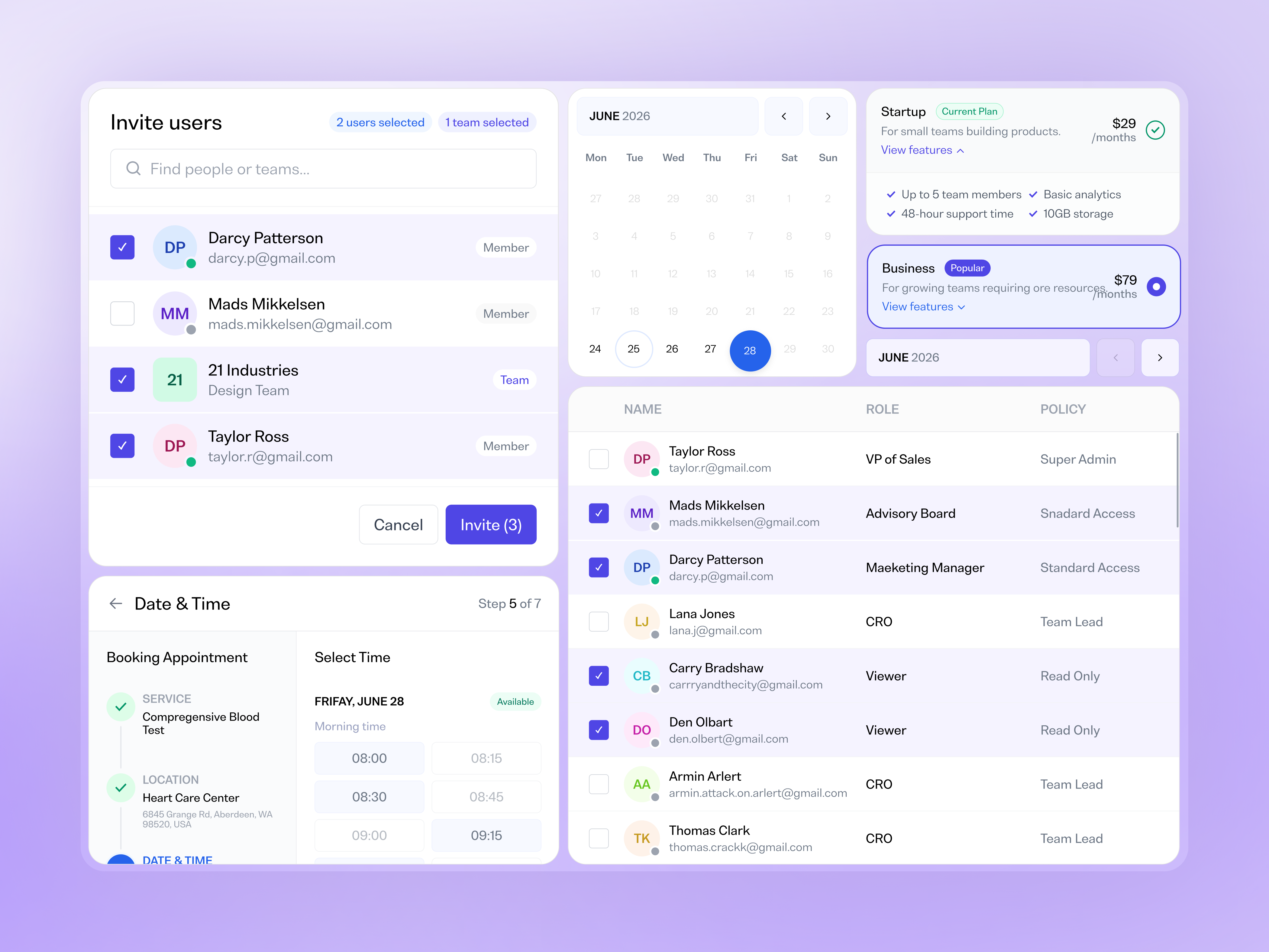 Modular B2B SaaS Design System 🏗️ adminpanel ai b2b b2c billing business tool clean ui dashboard data visualisation design system figma interface modular design productdesign saas team management tech design userinterface ux workspace