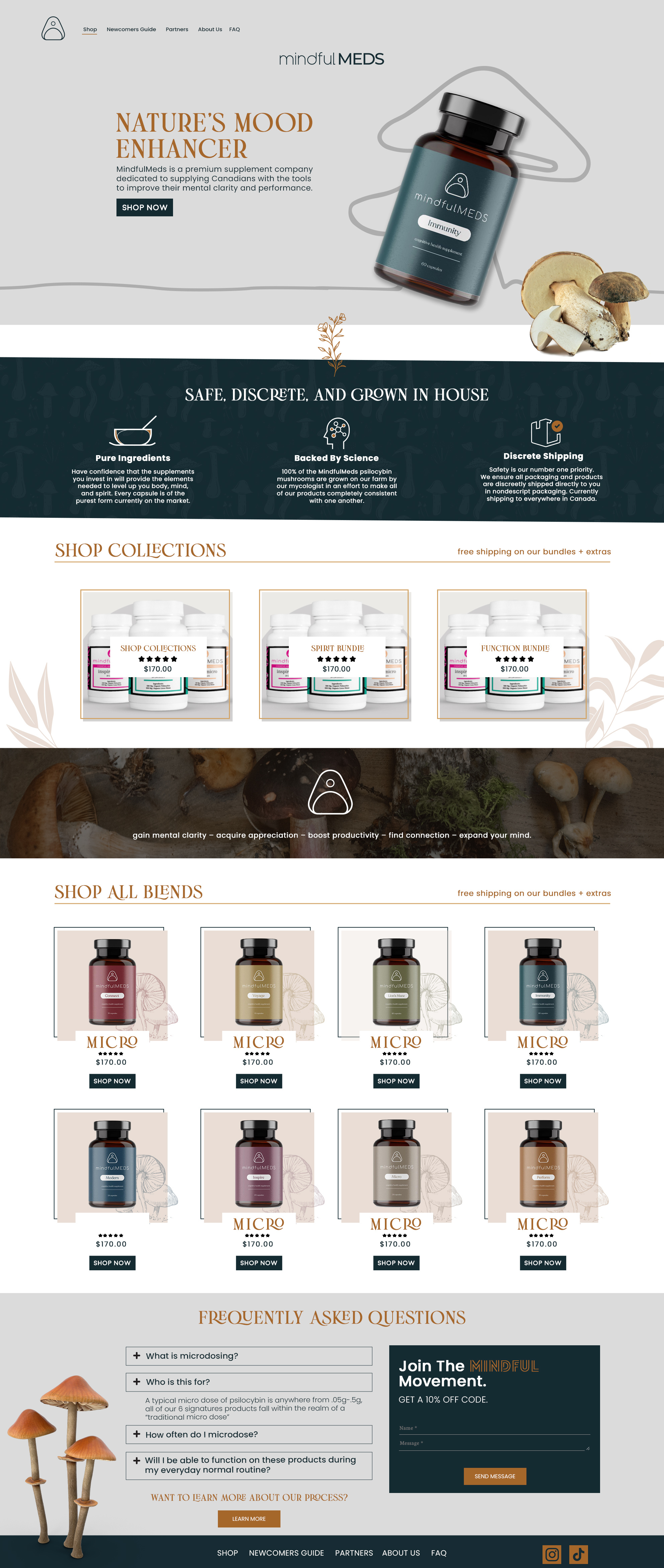 MindfulMEDS website design developer graphic design graphic designer ui ux web website design website designer