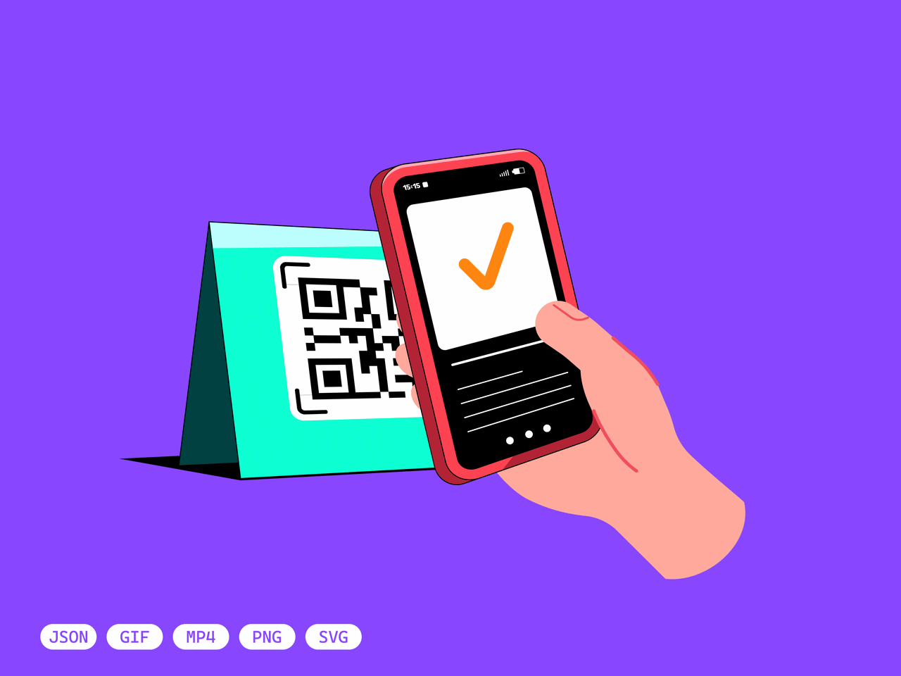 QR Scan Motion Loop aftereffects appdesign digitalpayment figma fintech flatdesign interactiondesign json loopanimation microinteractions mobilepayment motiondesign payment productdesign qr qrcode svg uidesign uxdesign vectorart