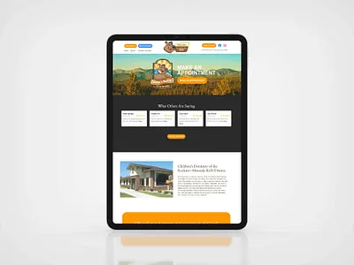 Children’s Dentistry of the Rockies Website Design branding design graphic design logo logo design ui ux