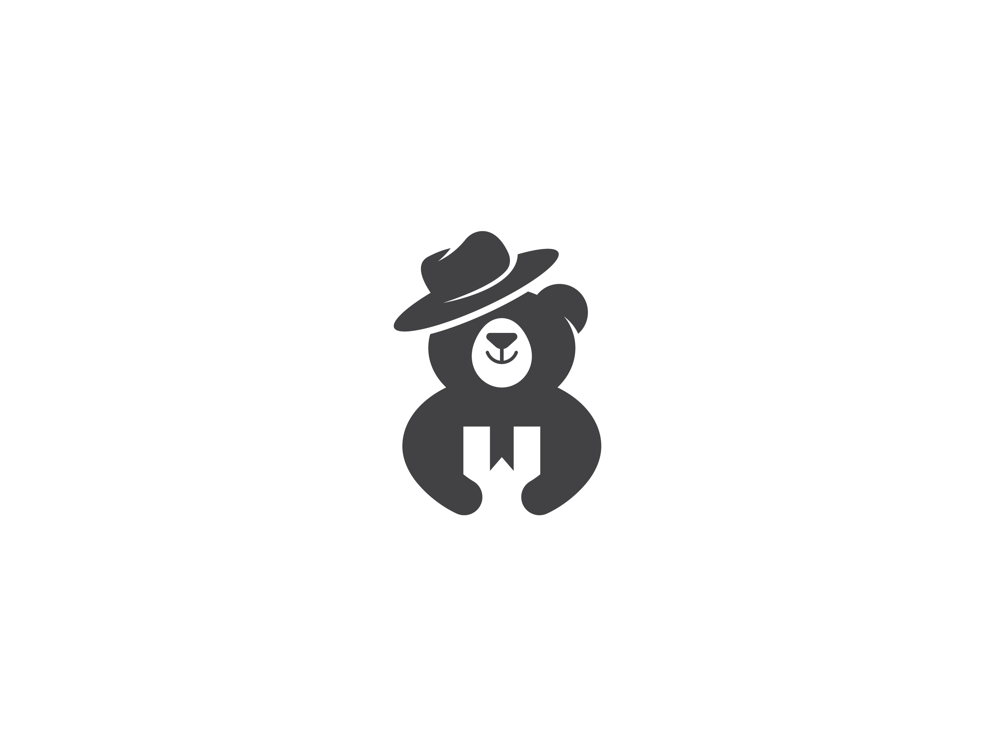 Cute Bear Hat with Delivery Box Logo | Available for Purchase