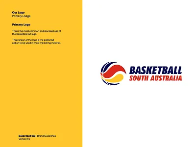 Basketball South Australia - Brand Guide - 99design Contest Winn 99designs brand guide flat design geometric inspiration logo logotype map mark meaningful logo minimalist modern monogram real estate symbol trending typography vector visual identity winning design