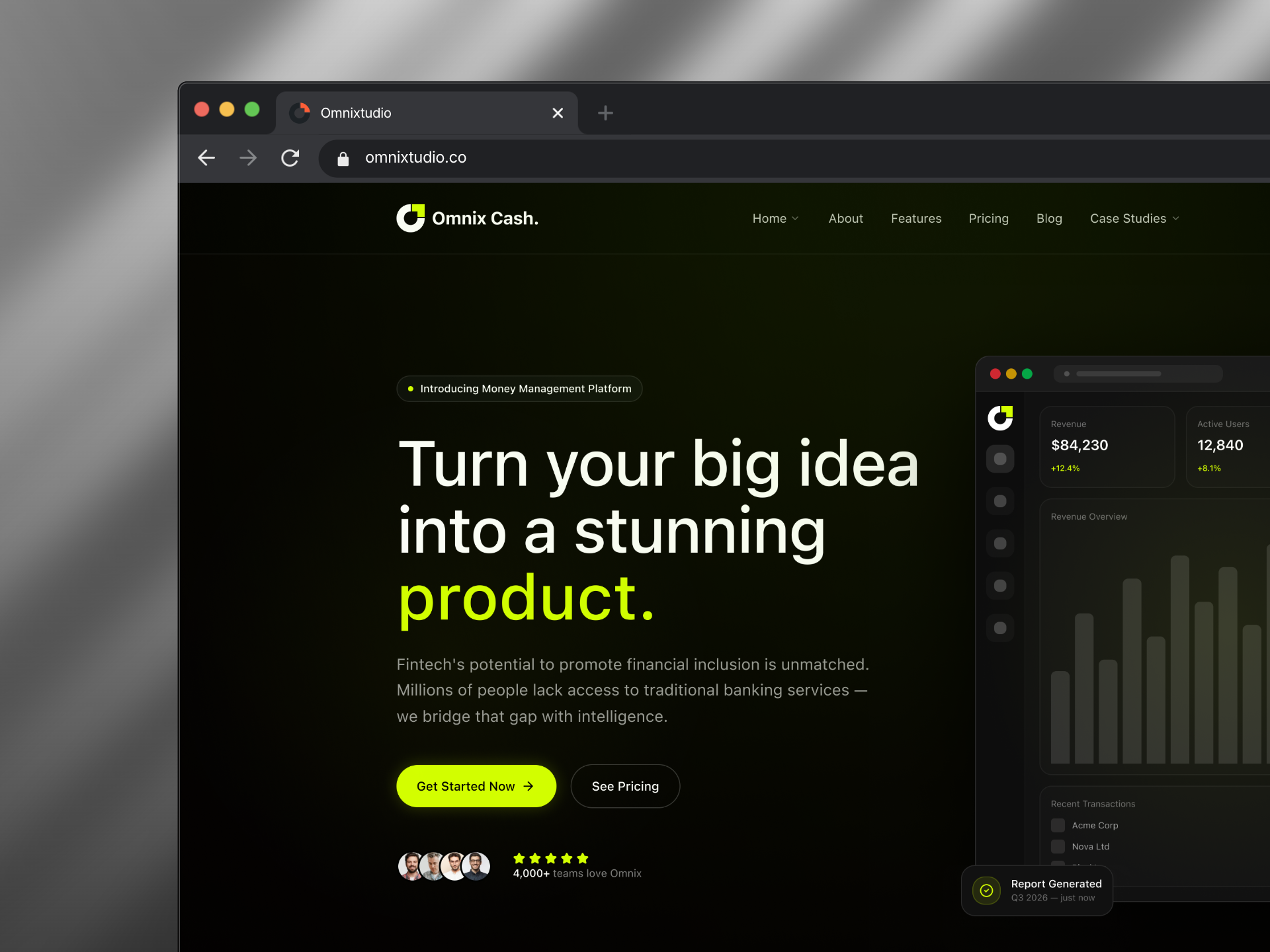Example of Landing Page Design