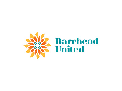 Barrhead United Logo branding design flat graphic design illustration logo typography vector