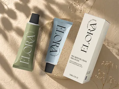 Skincare Cream - ELORA box design branding design graphic design illustration label design logo packa packaging design supplement label ui