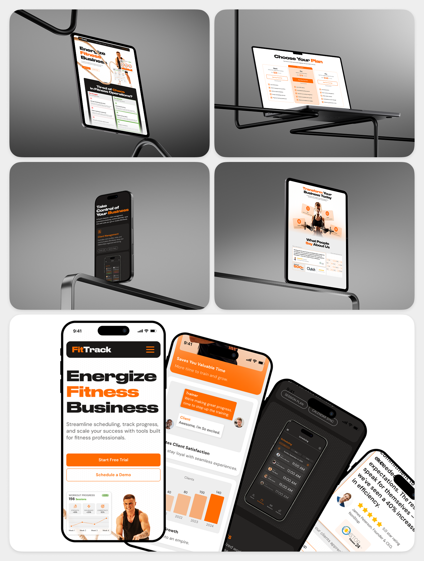 Web Design | Landing Page | Fitness Management by Vanja Veres on Dribbble