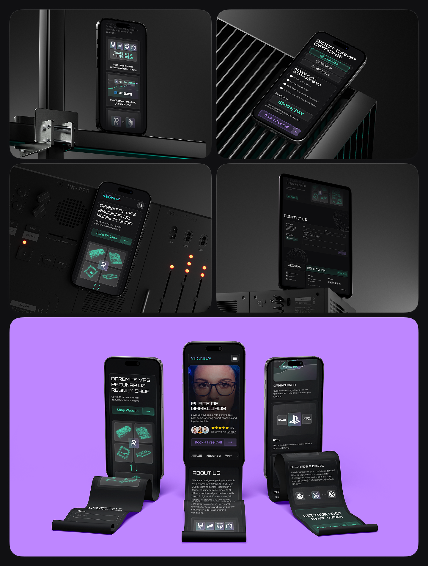 Web Design | Landing Page | Gaming Café by Vanja Veres on Dribbble