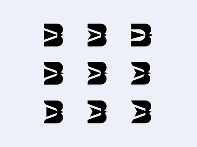 Letter B, birds bird branding graphic design icon logo minimal vector