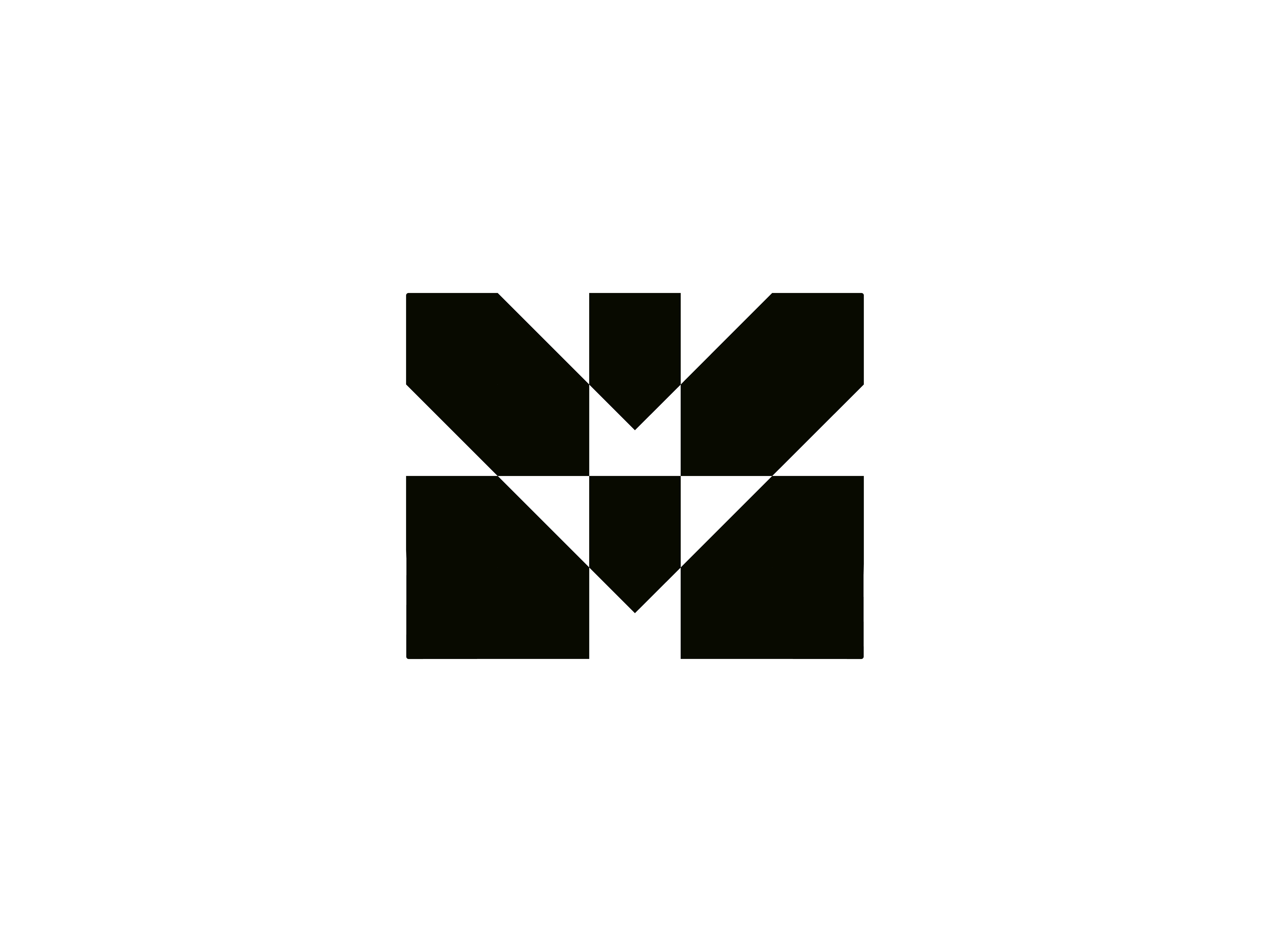 Example of Unused Modern Minimal Letter M Logo Design