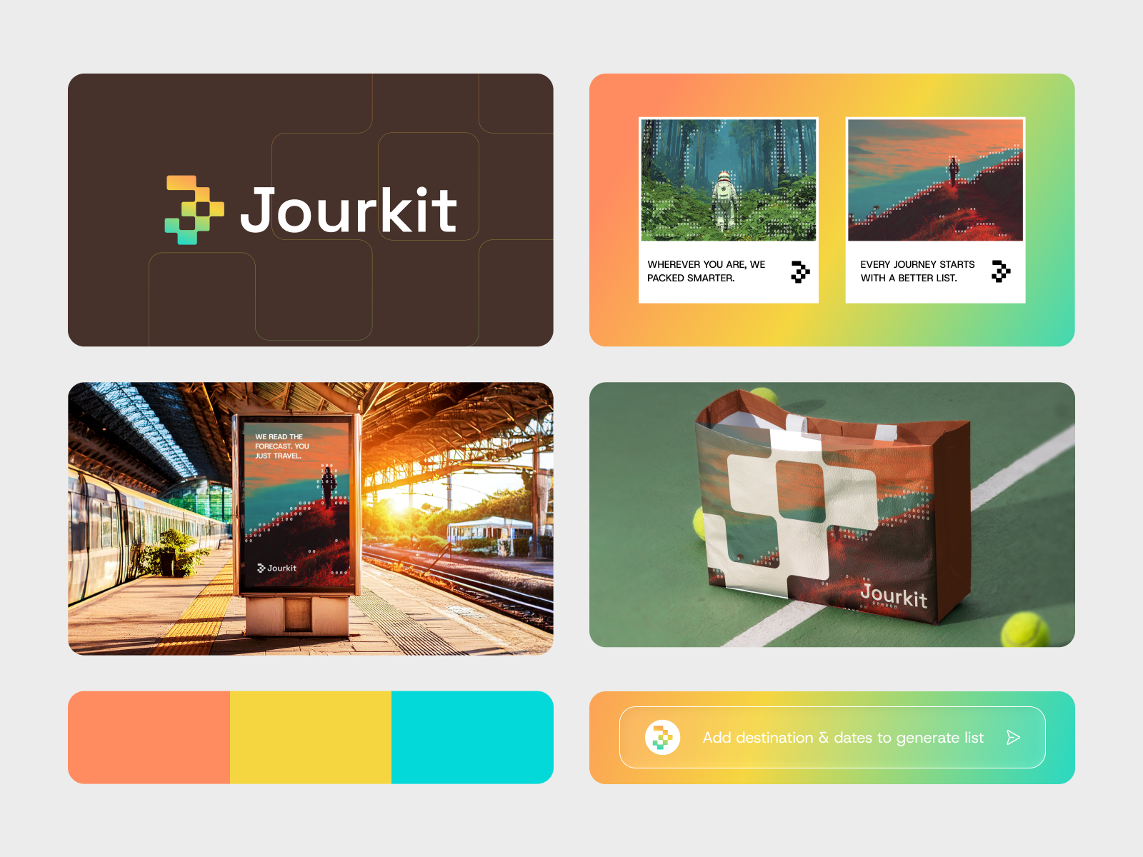 Visual direction For Smart Travel Assistant Jourkit ai ai travel assistant artificial intelligence booking branding ecommerce j logo letter mark monogram logo logo creator logodesign machine learning modern logo plan plans planning saas smart packing list travel app traveling trip advisor trip planner