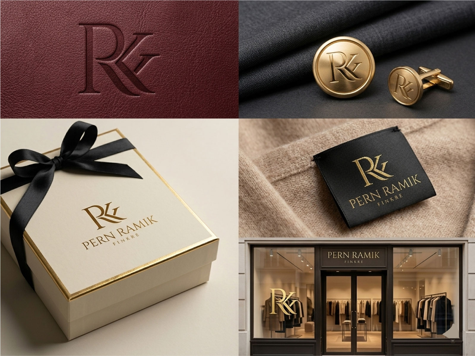 Luxury Fashion Logo | Design PRF Elegant Monogram Branding