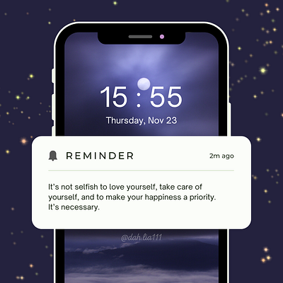 Daily Reminder 2 design digital digitalart graphic design illustration selfcare vector