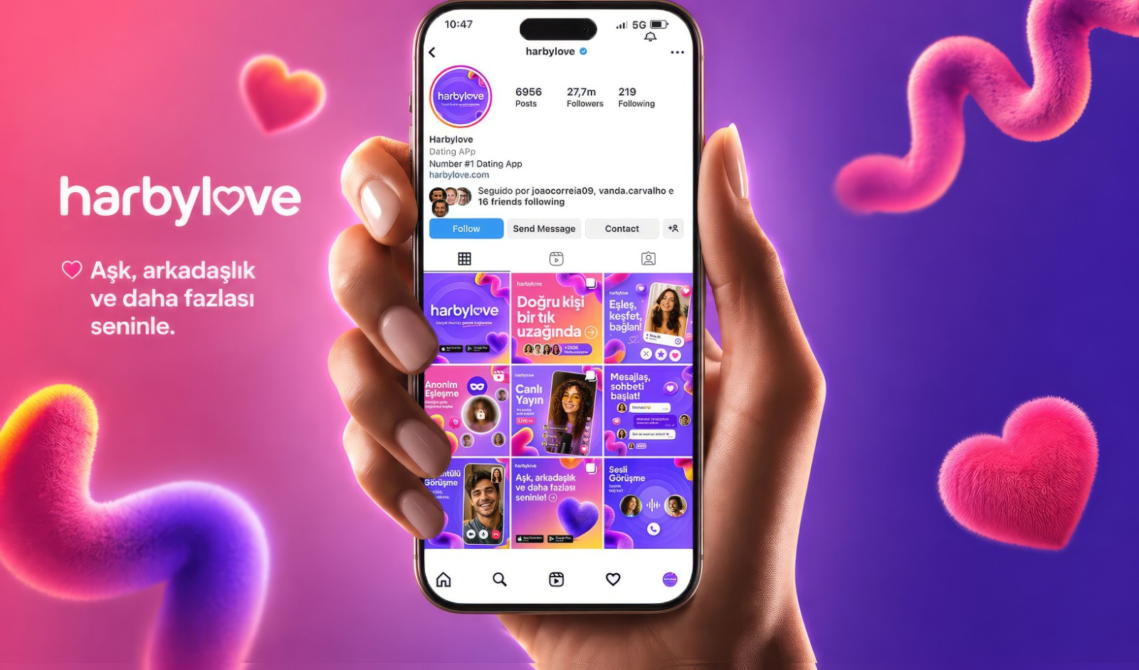 Example of Dating app Social Media Posts