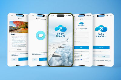Easy Travel app app case study travel ui ux