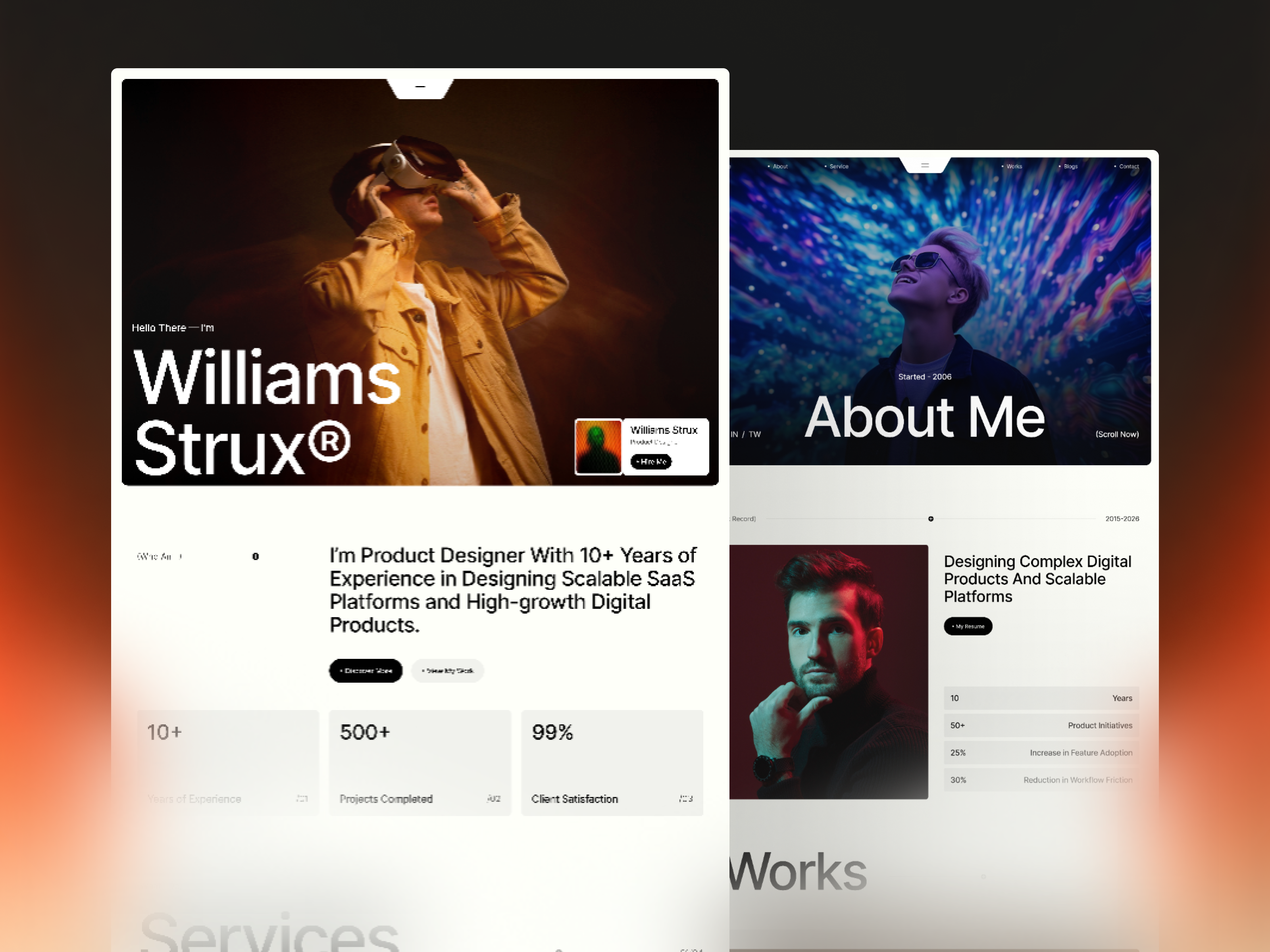 Strux — Full Project Overview & Design Breakdown case study clean design design breakdown design inspiration design system figma grabui interface design landing page minimal ui modern web design personal branding portfolio design product design project overview strategic design typography ui design ux design web design