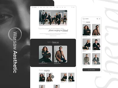 Warsaw Aesthetic Clinic — Doctors Listing View aesthetic clean ui clinic doctors figma. healthcare listing medical minimalism user interface web design white space