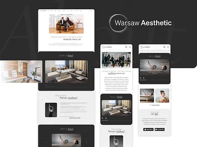 Warsaw Aesthetic Clinic — Our Story & Values about us aesthetic branding clean healthcare layout luxurydesign. medical ui minimalist storytelling typography web design