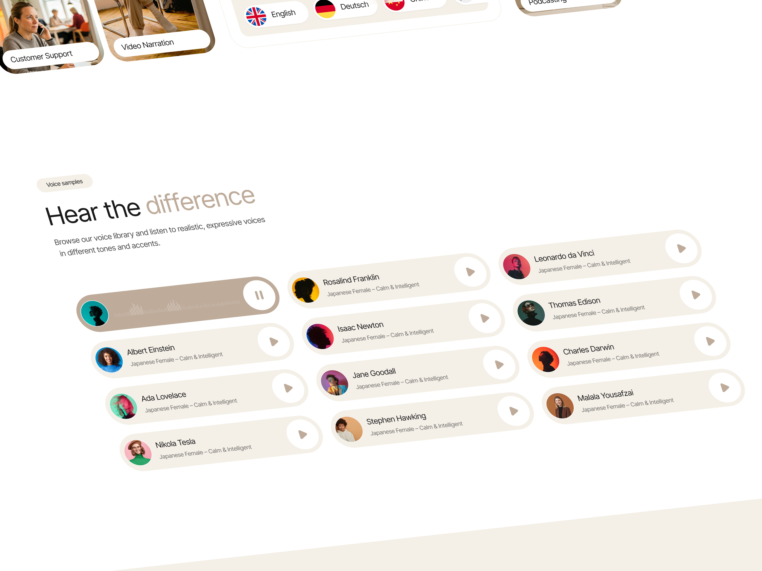 NeuroVax — AI Voice Generation Landing Page ai cleanui landingpage minimal premium saas ui ux voiceai webdesign