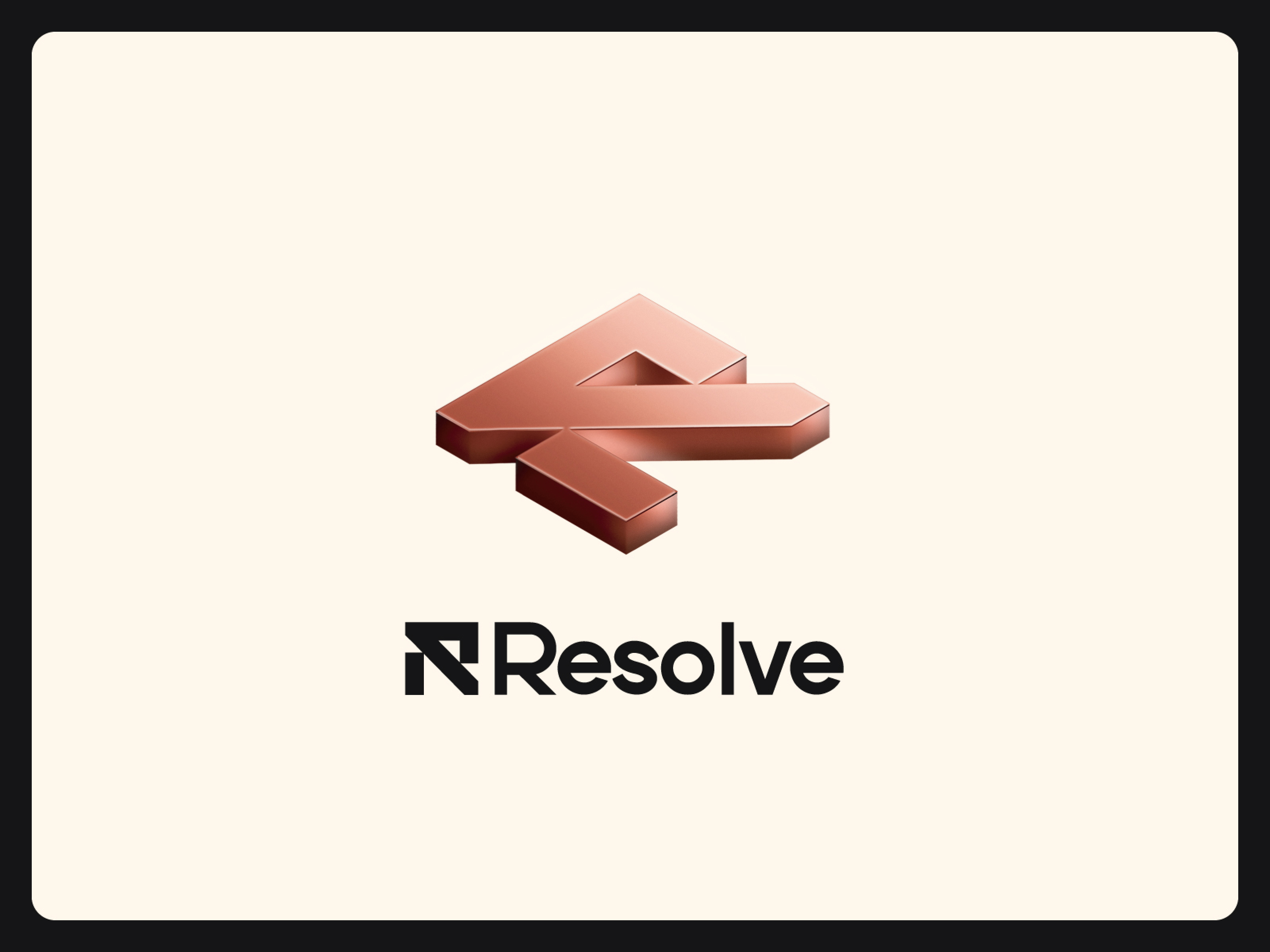 Example of Resolve - logo design