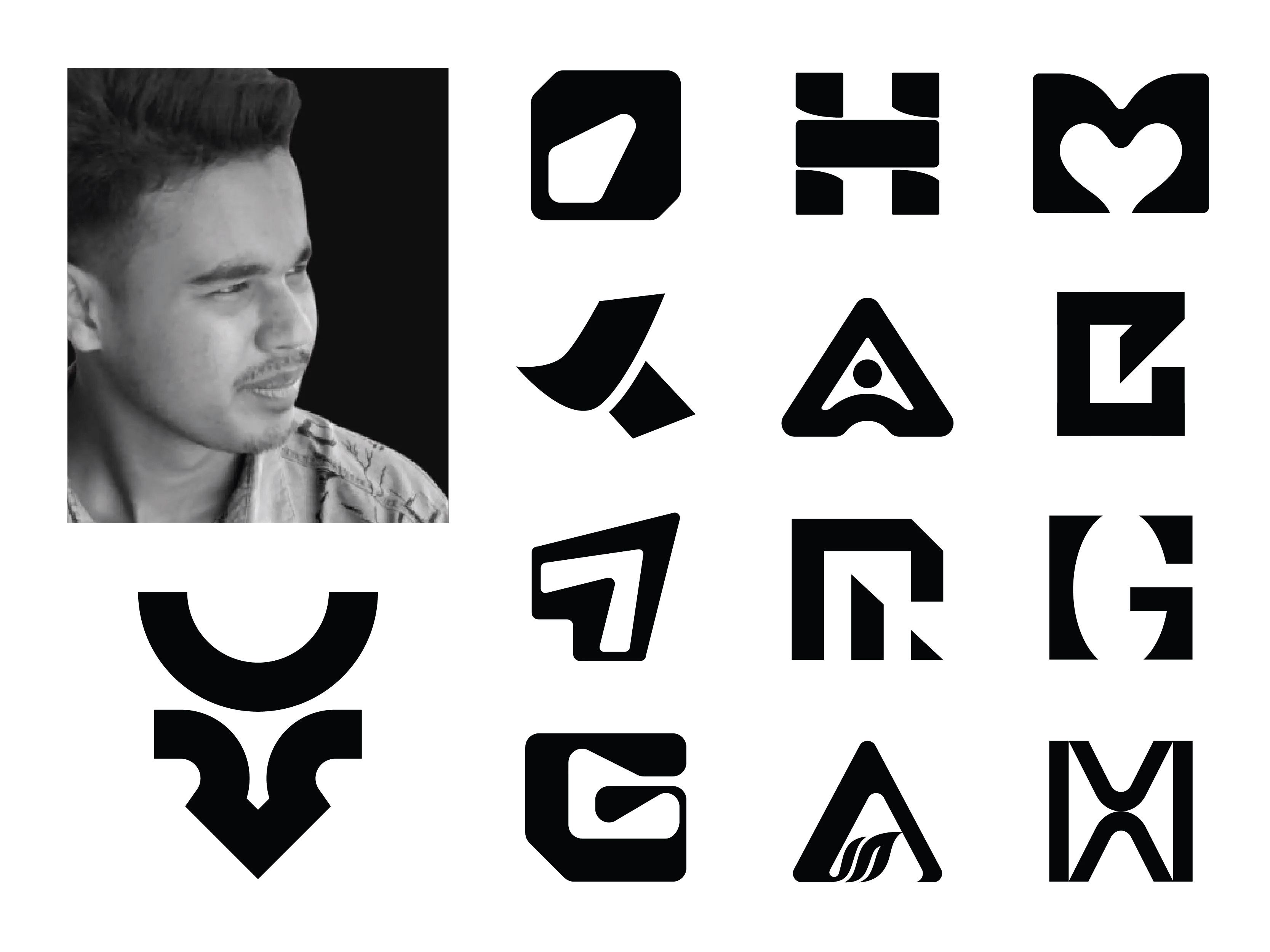 Black & White Timeless Logo Marks a b c e f g h k m n r s a e f g h j k m n r s u v black and white brand mark branding branding design geometric logos icon letterlogo letterlogo mark logo logodesign logomark logotype minimalist logo monochrome monogram negative space logo startup logo visual identity