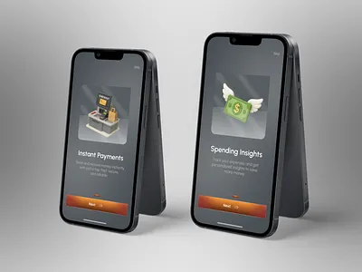 NeoBank Onboarding UI – Fintech Mobile App app design app ui banking app clean ui dark ui fintech fintech app minimal design mobile app mobile design mobile ui modern ui neobank onboarding onboarding flow product design ui design uiux user interface ux design