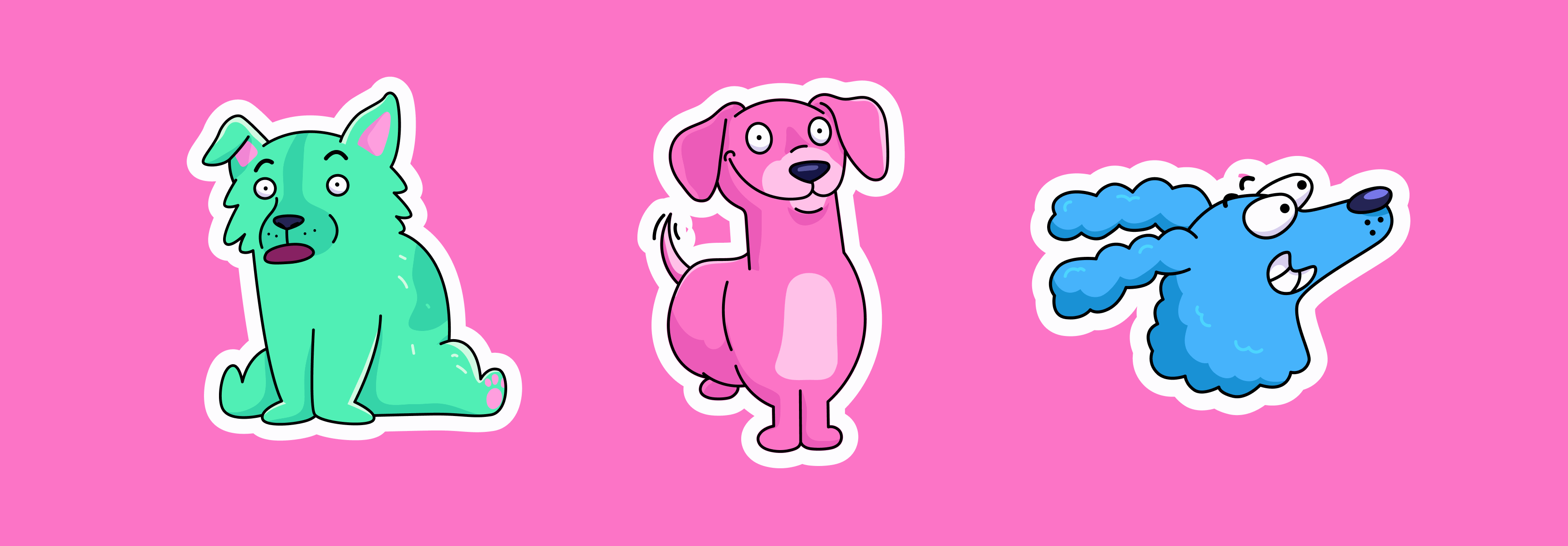 Dog Sticker Pack illustration by Julia Maystruk on Dribbble